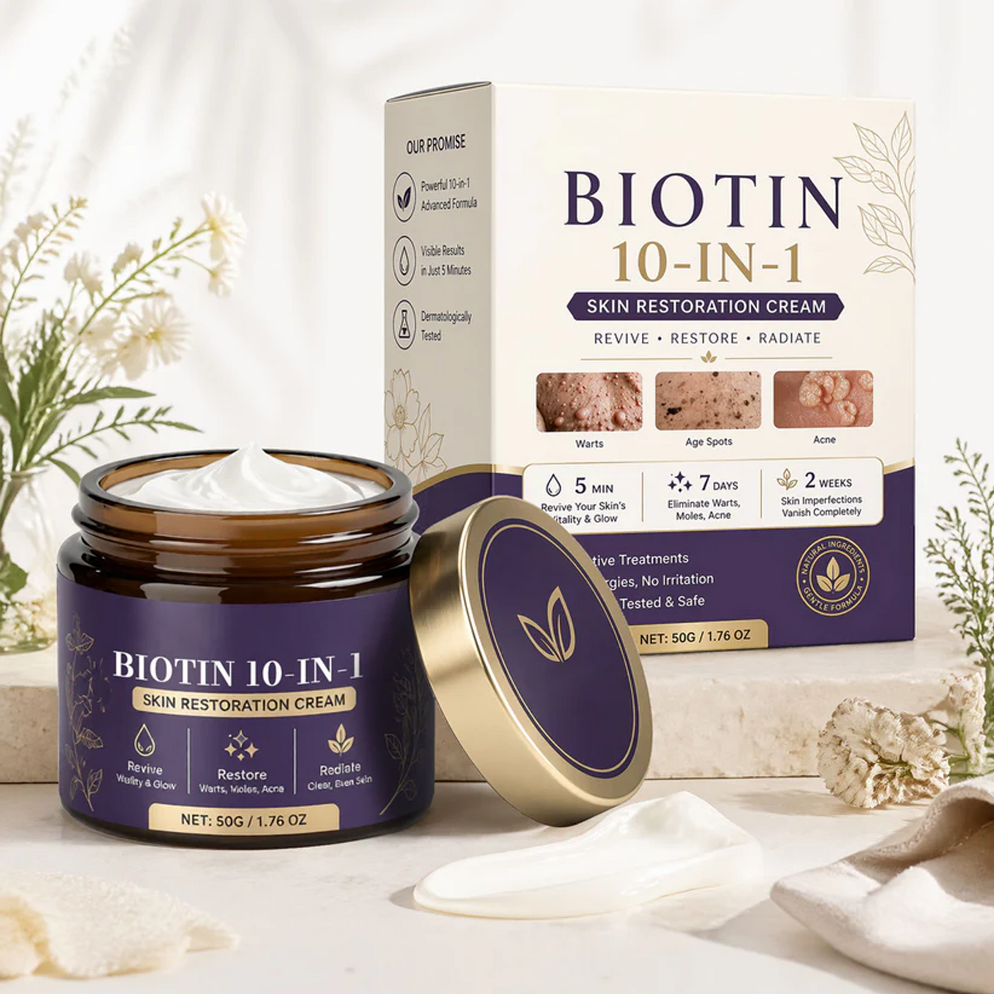 Biotin 10-in-1 Skin Restoration Cream 🍀